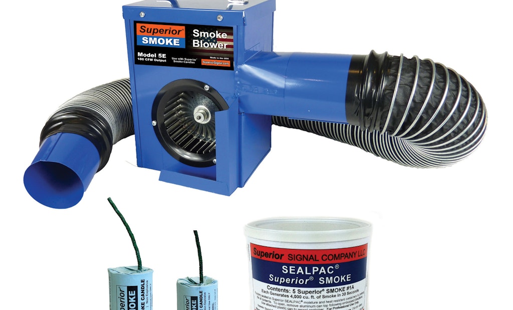 Find Sources of Sewer and Plumbing Odors and Inflow with Superior 5E Smoke Blower